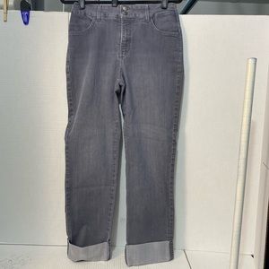 Not Your Daughters Jean: size 8 Gray with cuff